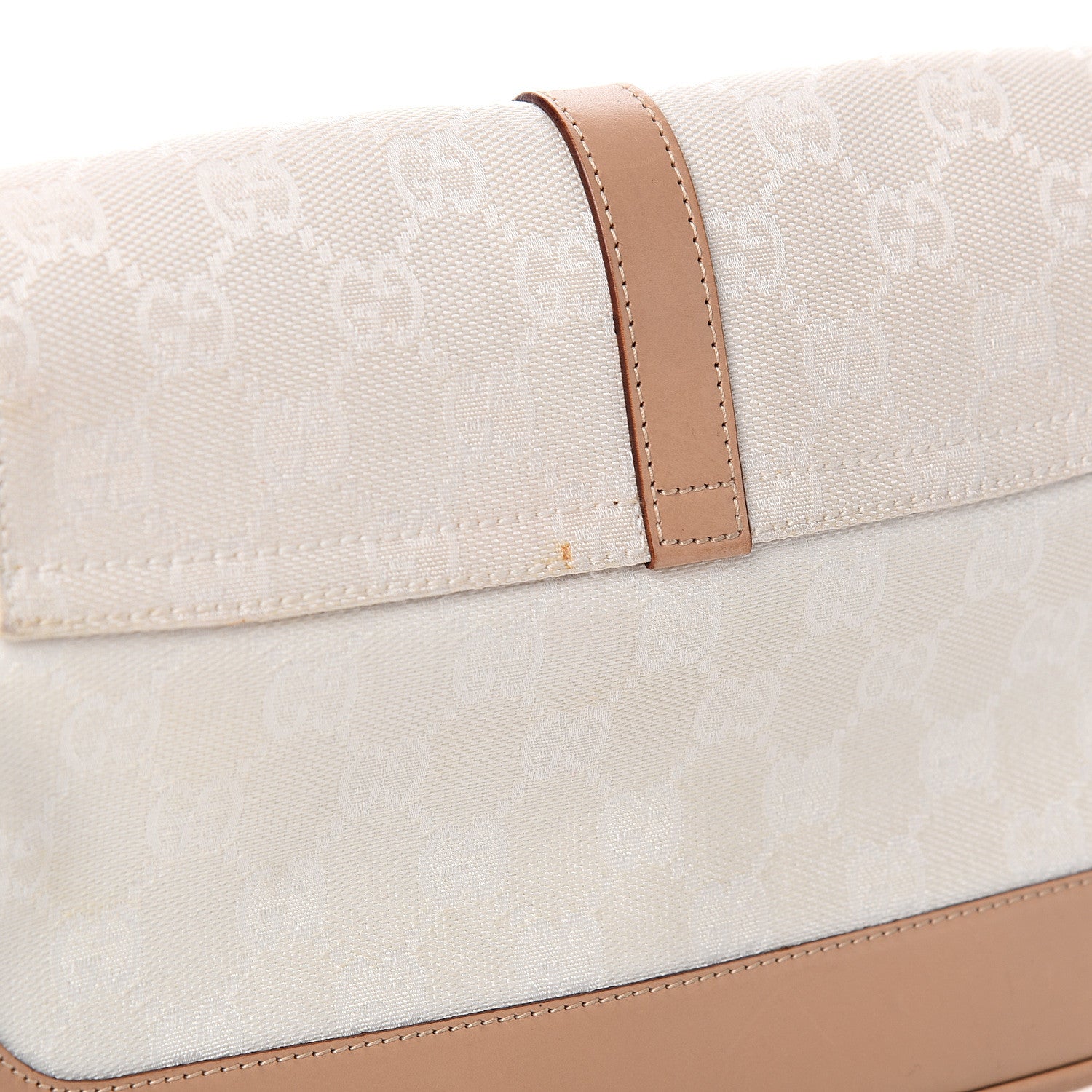 Gucci Monogram Small Jackie O Hobo White Brown 11 of 13