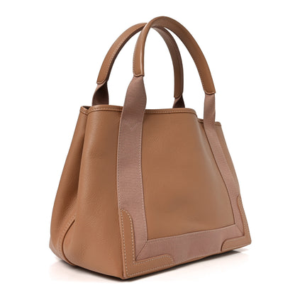 Balenciaga Nappa S Navy Cabas Beige Latte 4 of 10