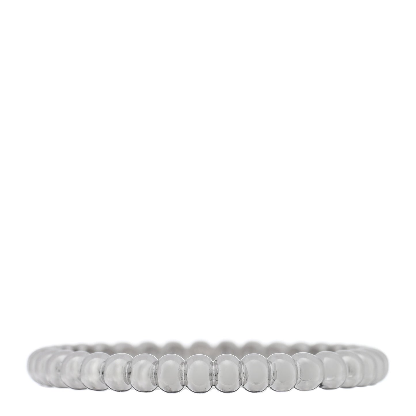 18K White Gold Small Perlee Ring 53 6.25