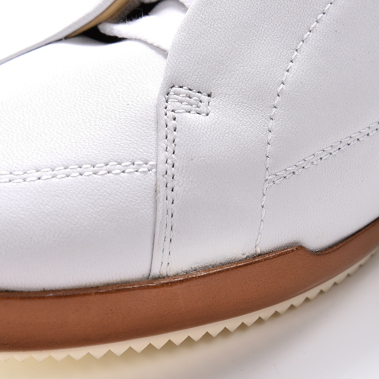Hermes Nappa Impulse Sneakers 38 Blanc Gold 11 of 13