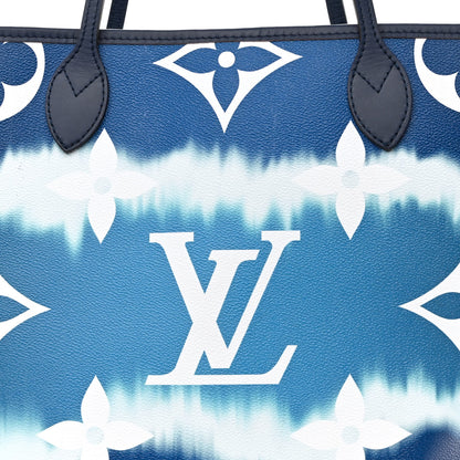 Louis Vuitton Monogram Escale Neverfull MM Blue 8 of 11