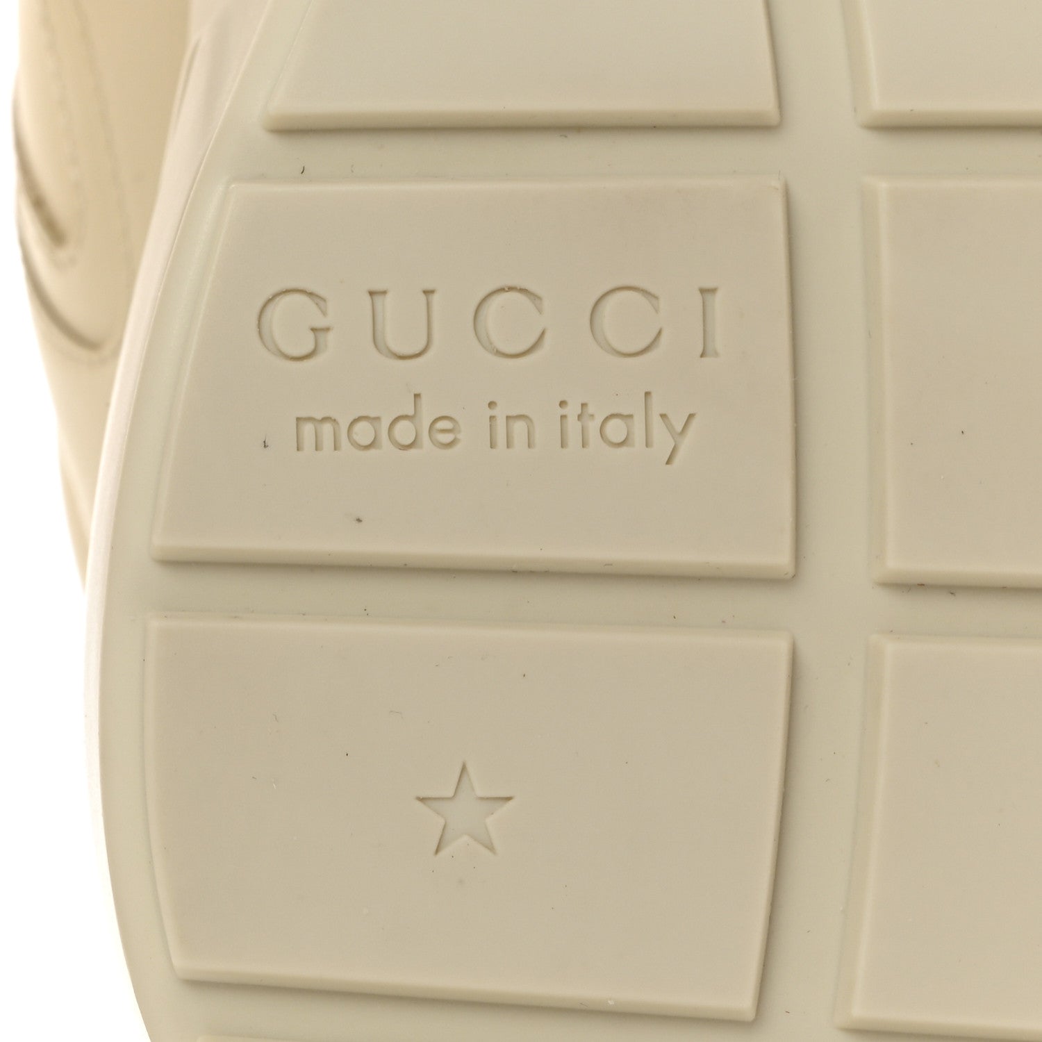 Gucci Apollo Calfskin Strawberry Womens Rhyton Sneakers 38 Ivory 8 of 9