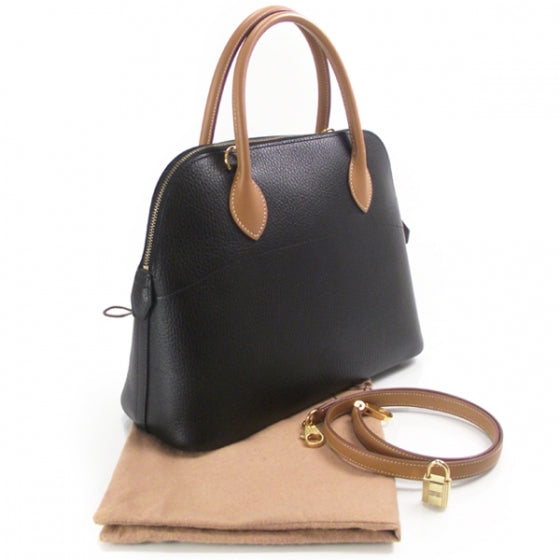 Hermes Taurillon Clemence Bolide 31 Black 3 of 11