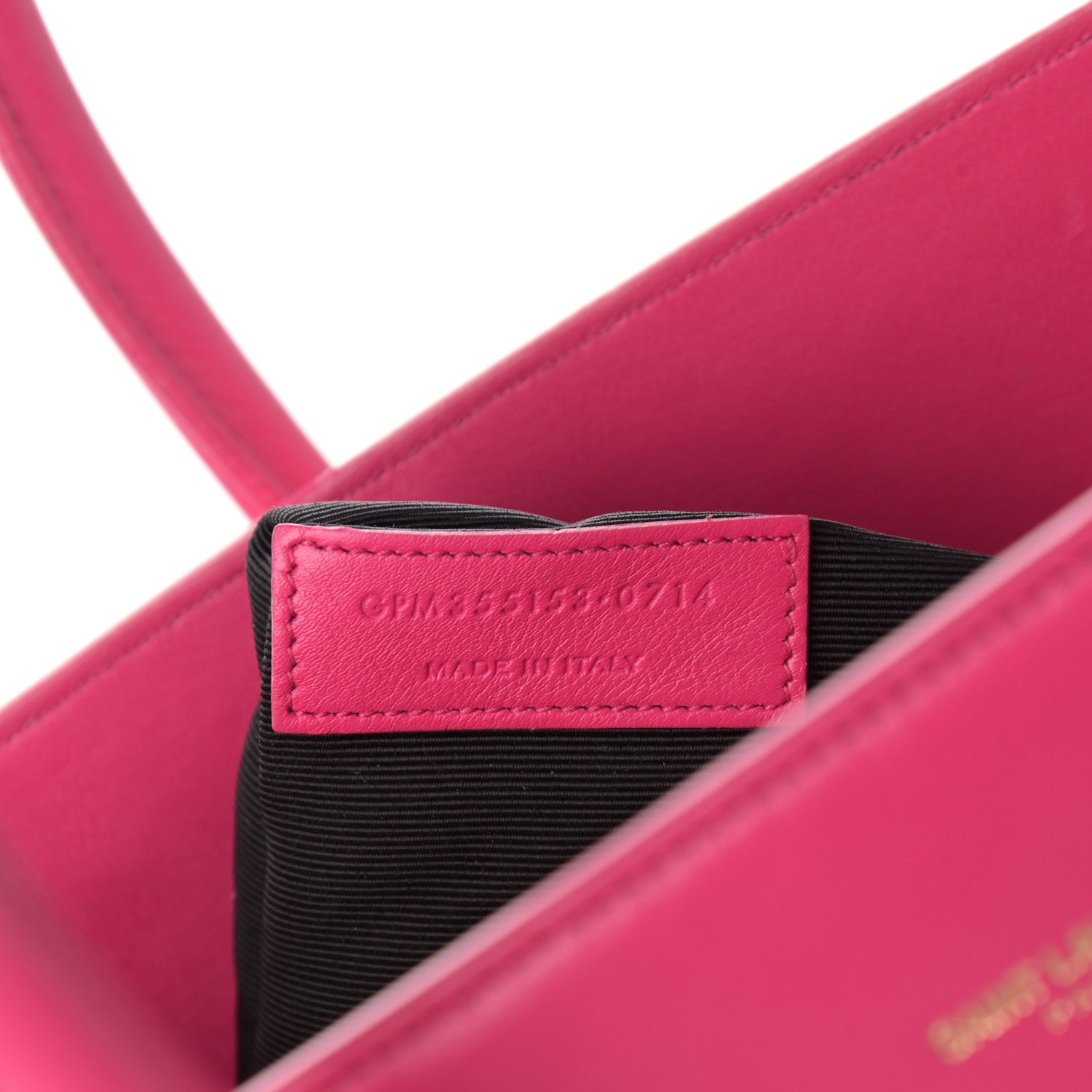 Saint Laurent Calfskin Small Sac De Jour Lipstick Fuchsia 7 of 17