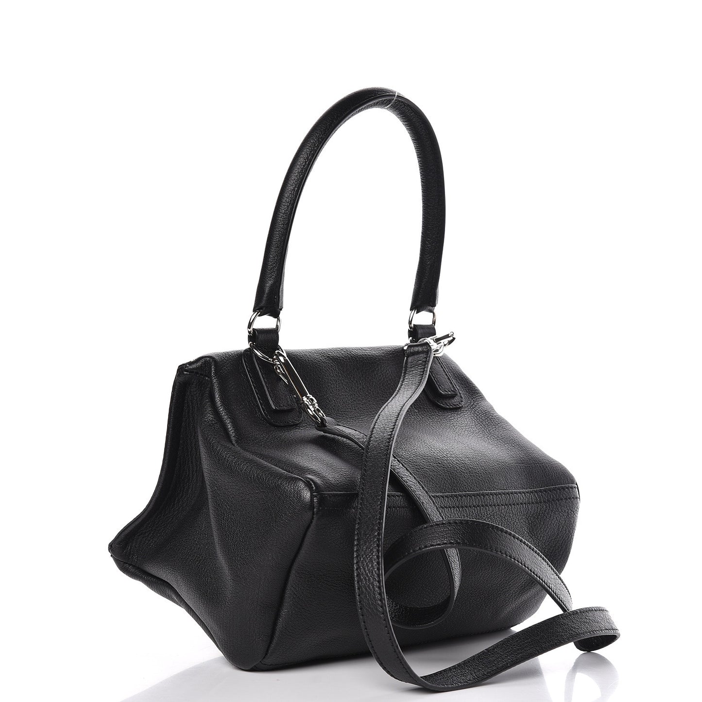 Sugar Goatskin Small Pandora Black