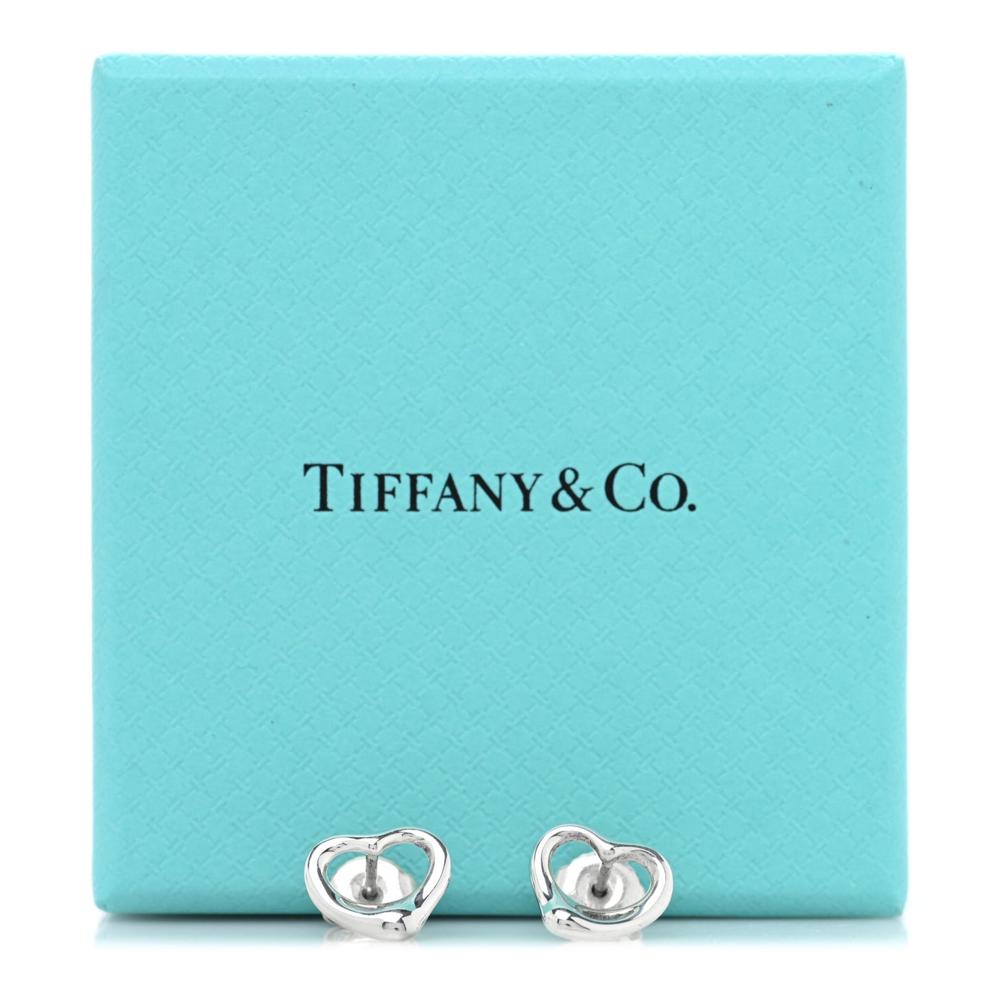 Sterling Silver Elsa Peretti 11mm Open Heart Earrings