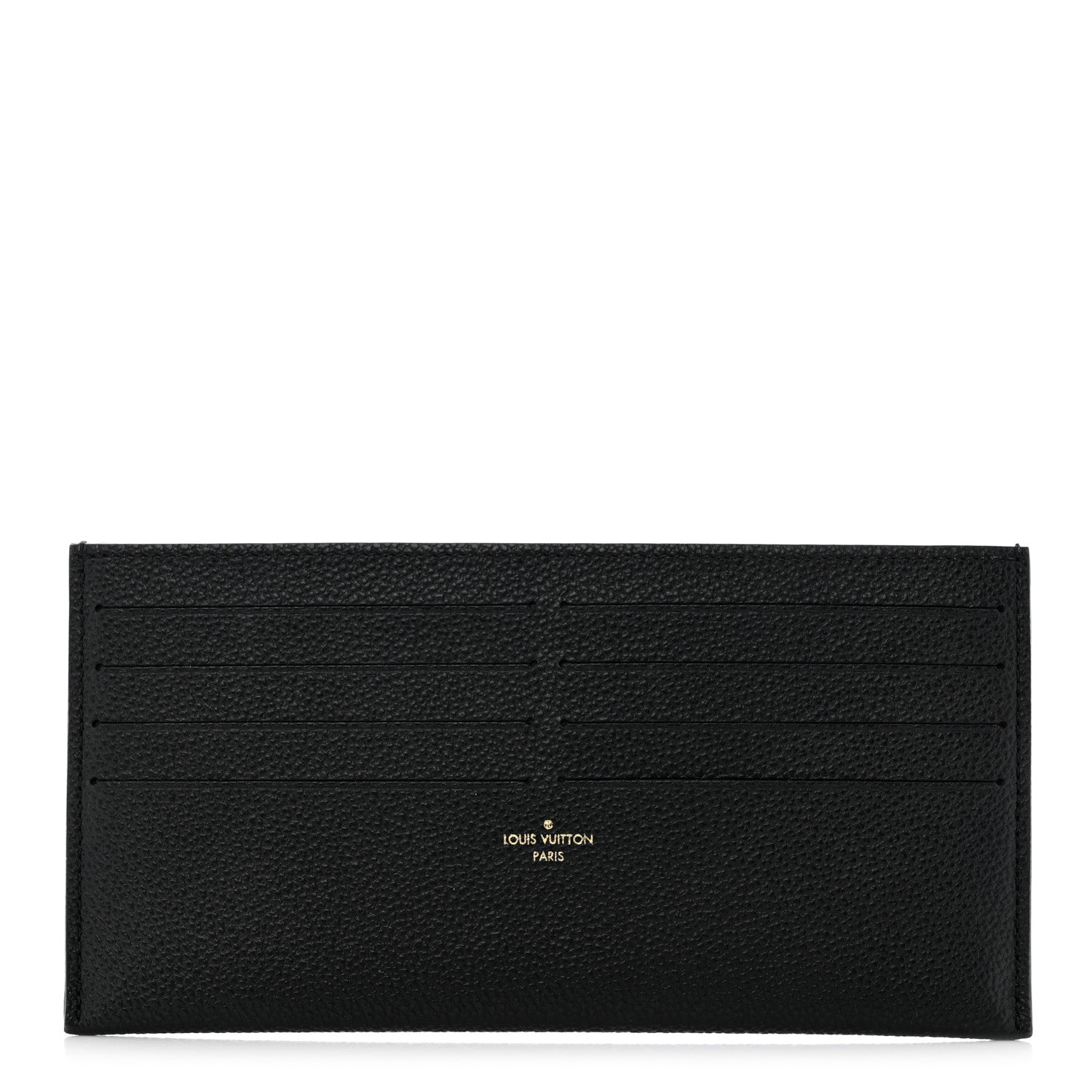 Louis Vuitton Calfskin Felicie Chain Wallet Card Holder Insert Black 1 of 6