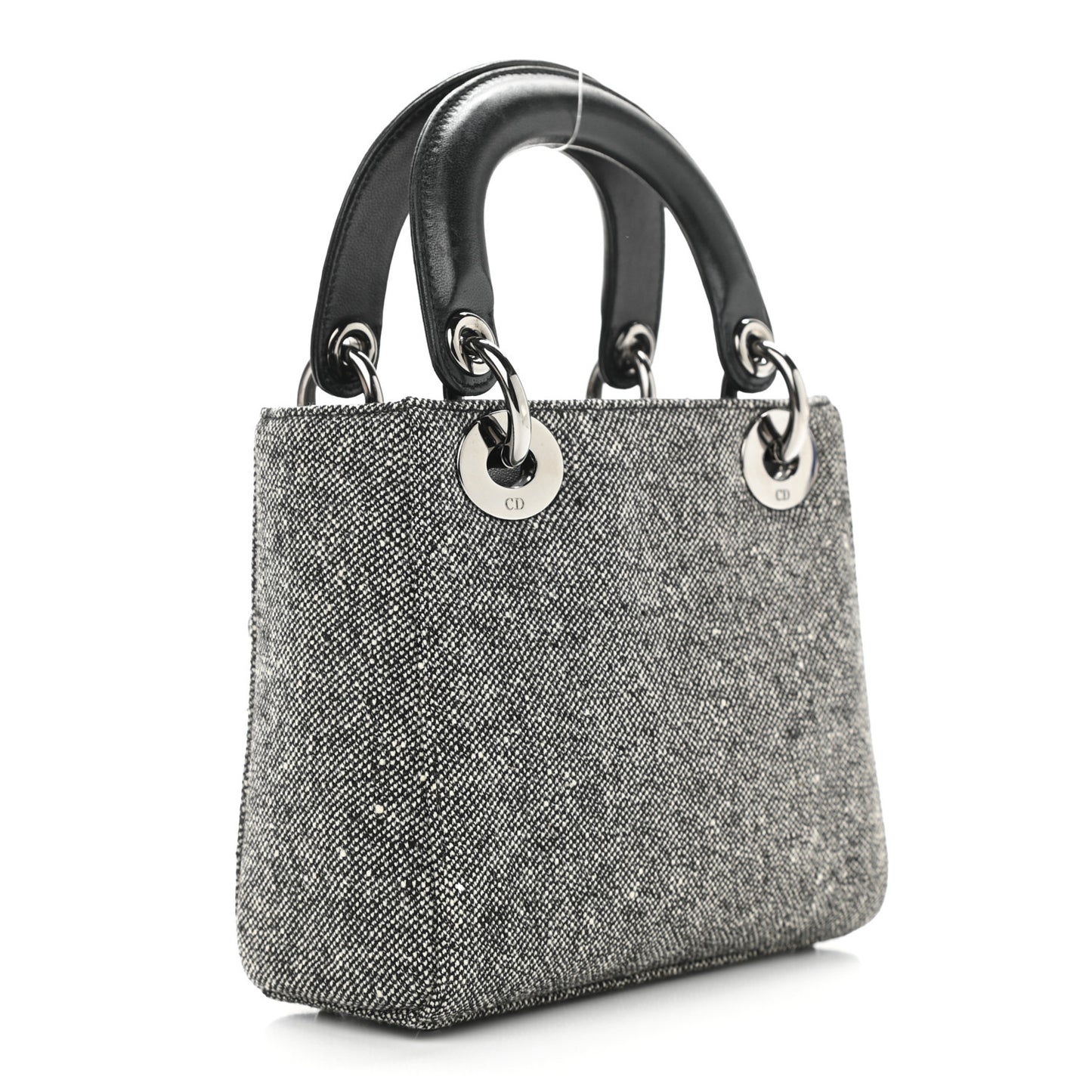 Tweed Mini Lady Dior Black