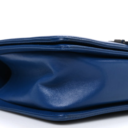 Chanel Lambskin Quilted Medium Boy Flap Blue 9 of 10
