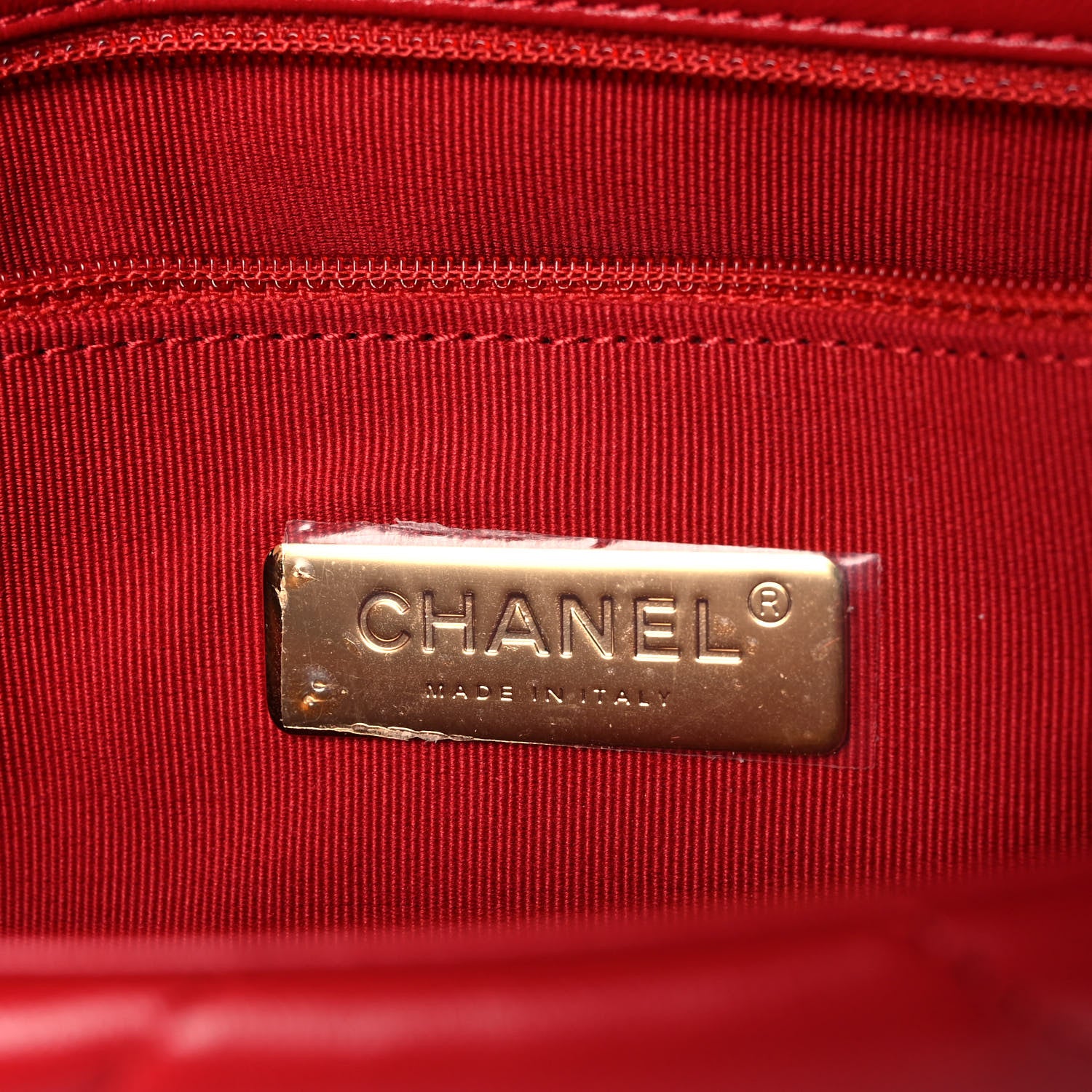 Chanel Lambskin Quilted Medium Chanel 19 Flap Red 6 of 12