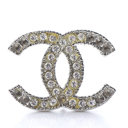 Chanel Crystal CC Earrings Silver 7 of 8