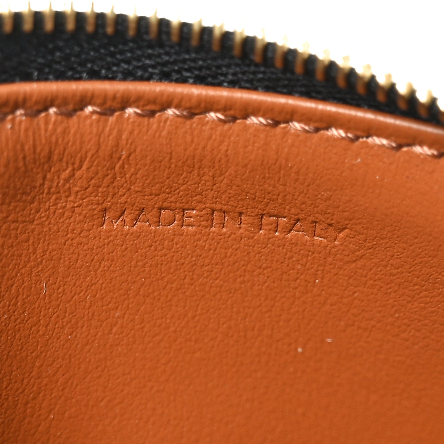 Celine Triomphe Canvas Zipped Card Holder Tan 7 of 8
