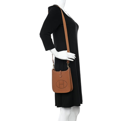 Hermes Taurillon Clemence Evelyne TPM Gold 2 of 11