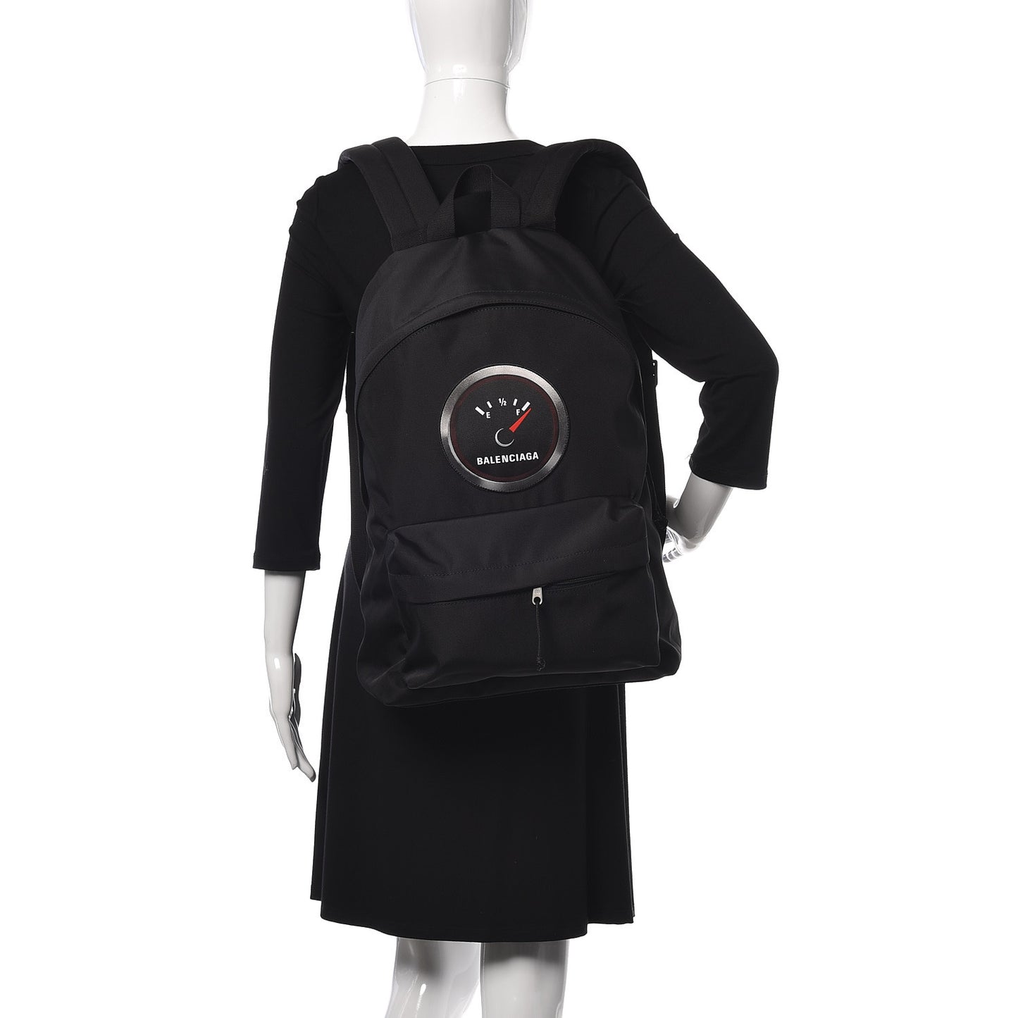 Nylon Fuel Gauge Explorer Backpack Black