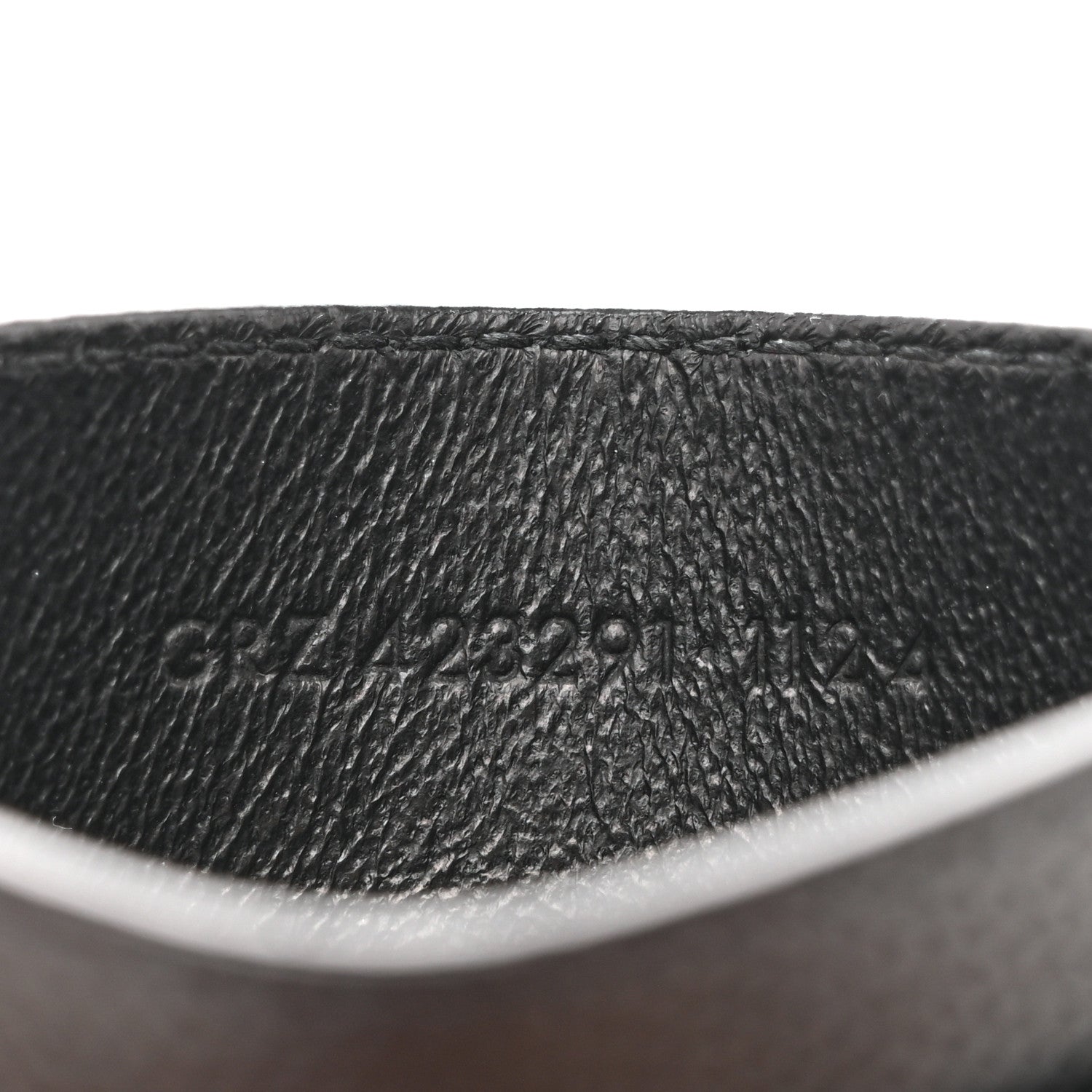 Saint Laurent Grain De Poudre Matelasse Chevron Monogram Credit Card Case Black 7 of 9