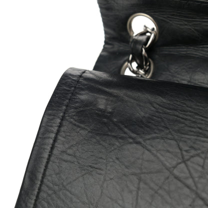 Chanel Aged Calfskin Quilted Medium Double Flap Black 11 of 12