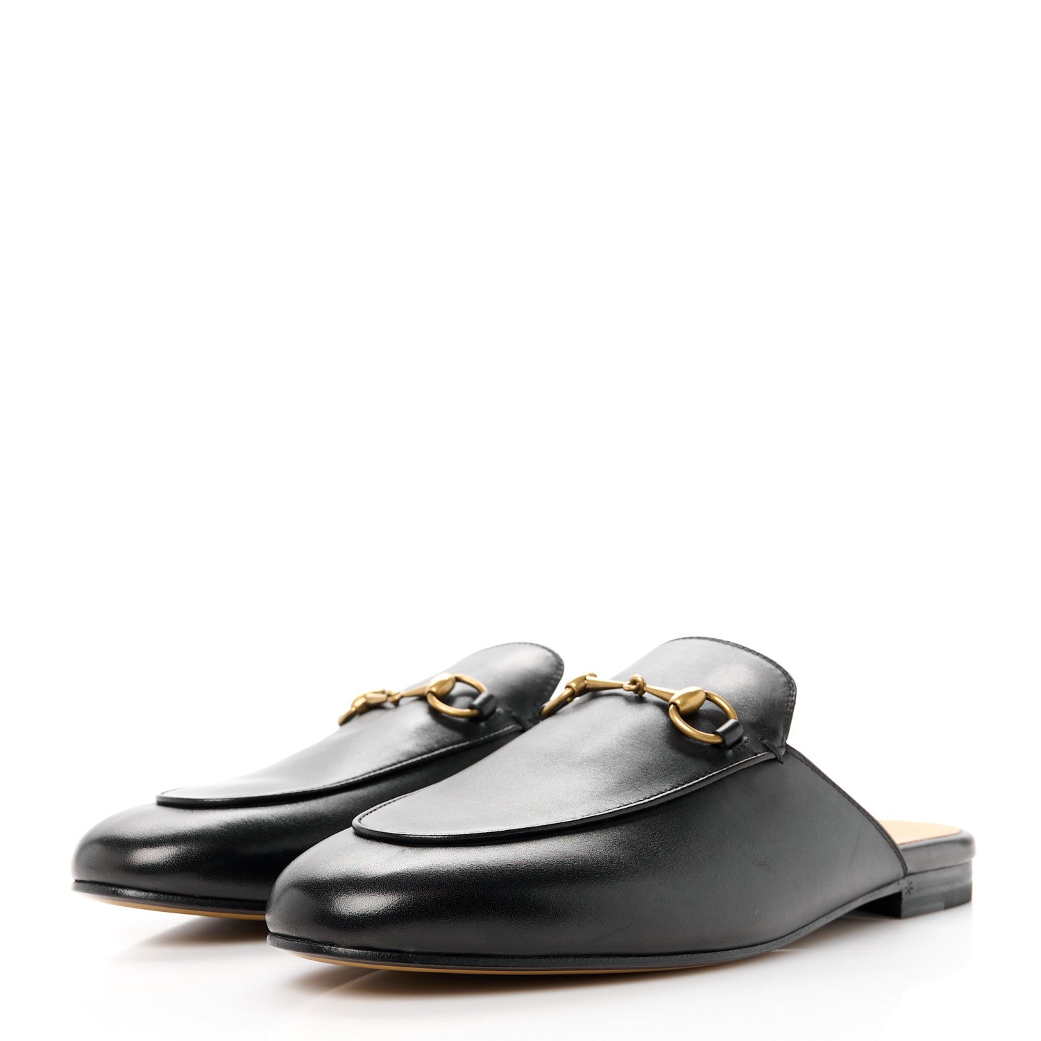 Gucci Calfskin Womens Princetown Slippers 39.5 Black 3 of 8