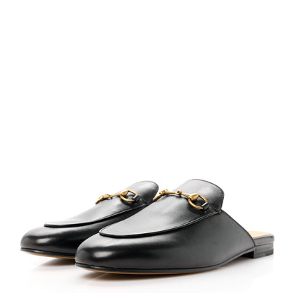 Gucci Calfskin Womens Princetown Slippers 39.5 Black 3 of 8