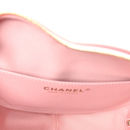 Chanel Lambskin Quilted Large CC In Love Heart Bag Light Pink 5 of 10