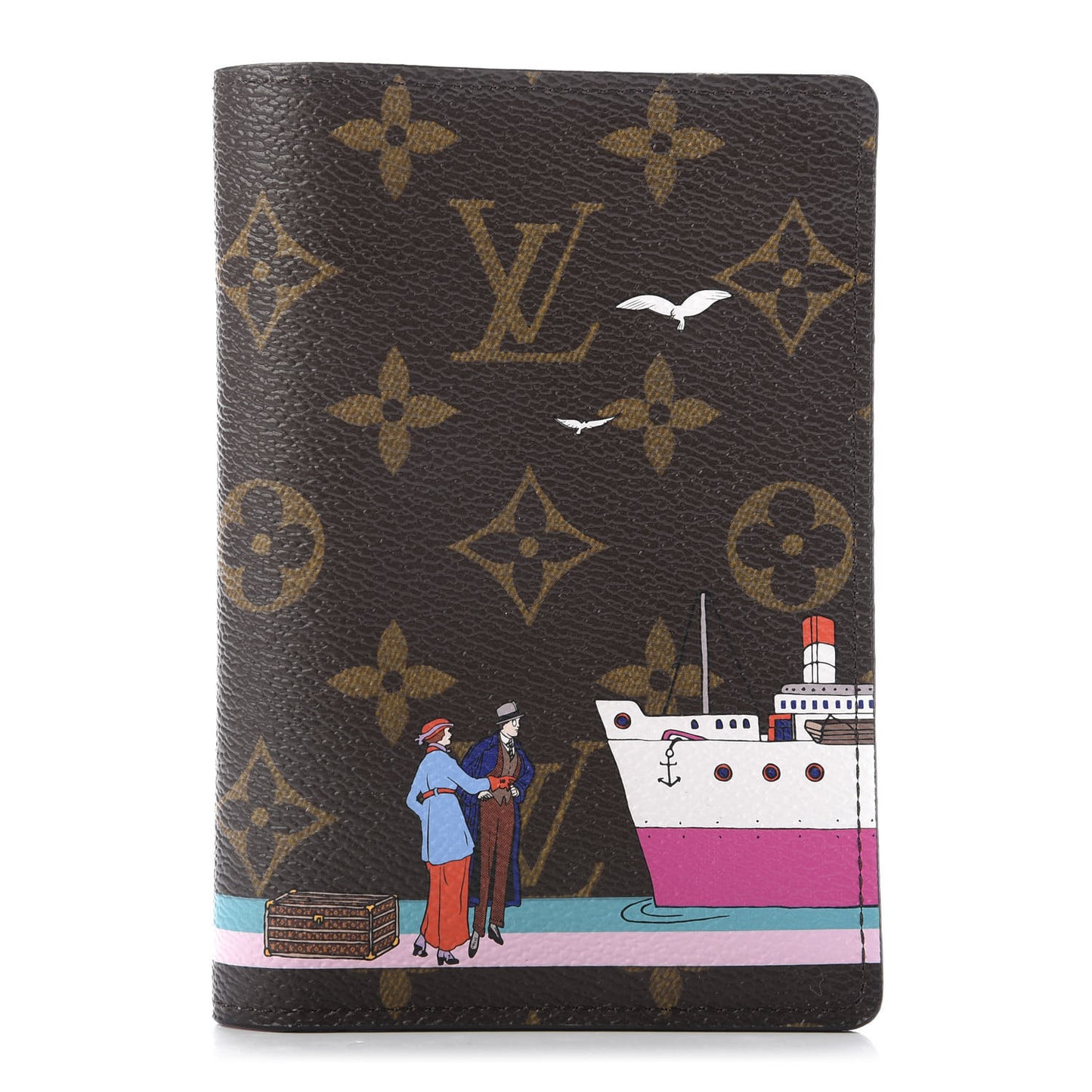 Monogram 2016 Christmas Animation Passport Cover Rose Ballerine