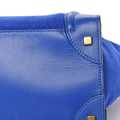Celine Smooth Calfskin Suede Mini Luggage Royal Blue 15 of 16