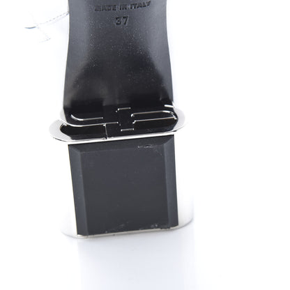 Balenciaga Sheepskin Typo Ankle Booties 37 White 10 of 11