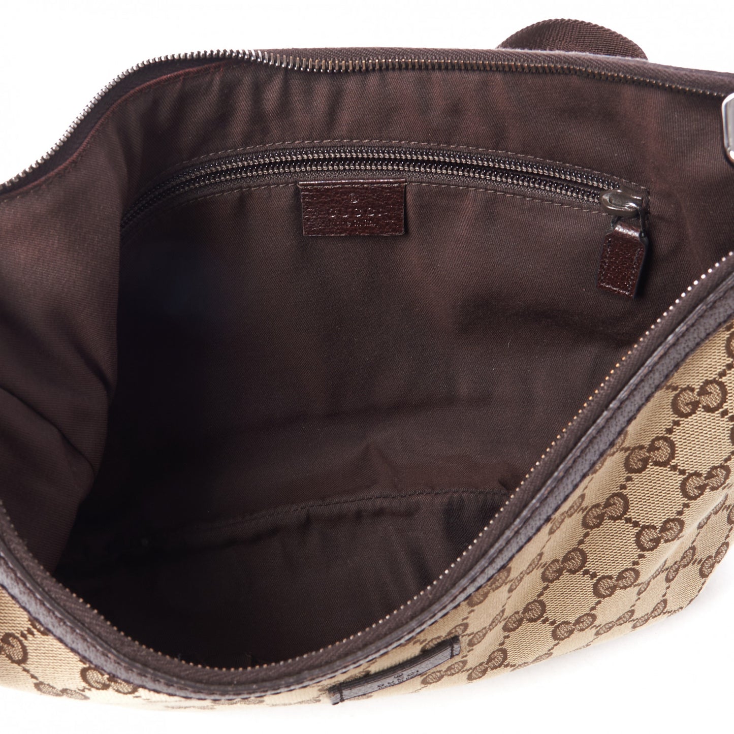 Monogram Medium Half Moon Hobo Dark Brown