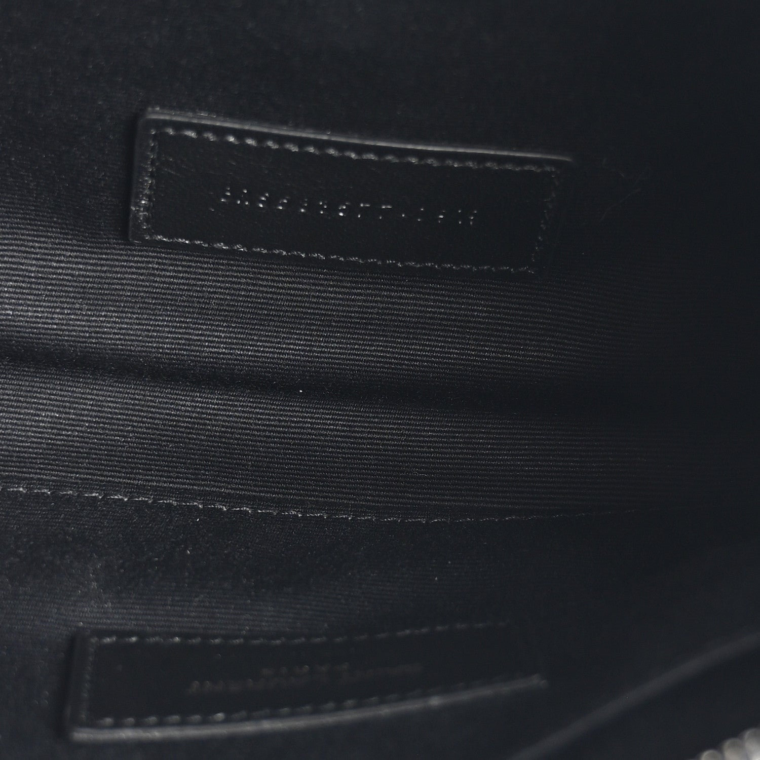 Saint Laurent Crinkled Calfskin Matelasse Monogram Niki Bill Pouch Black 5 of 7