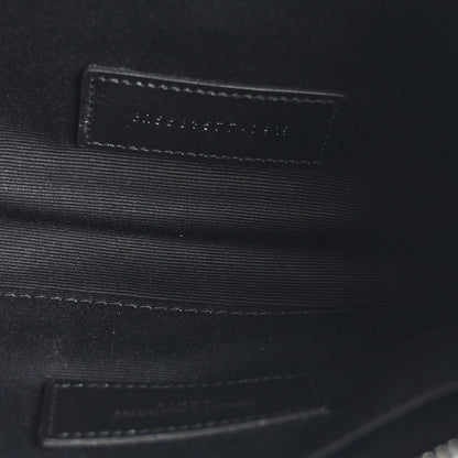 Saint Laurent Crinkled Calfskin Matelasse Monogram Niki Bill Pouch Black 5 of 7