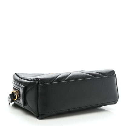 Gucci Calfskin Matelasse GG Marmont Cosmetic Case Black 4 of 7