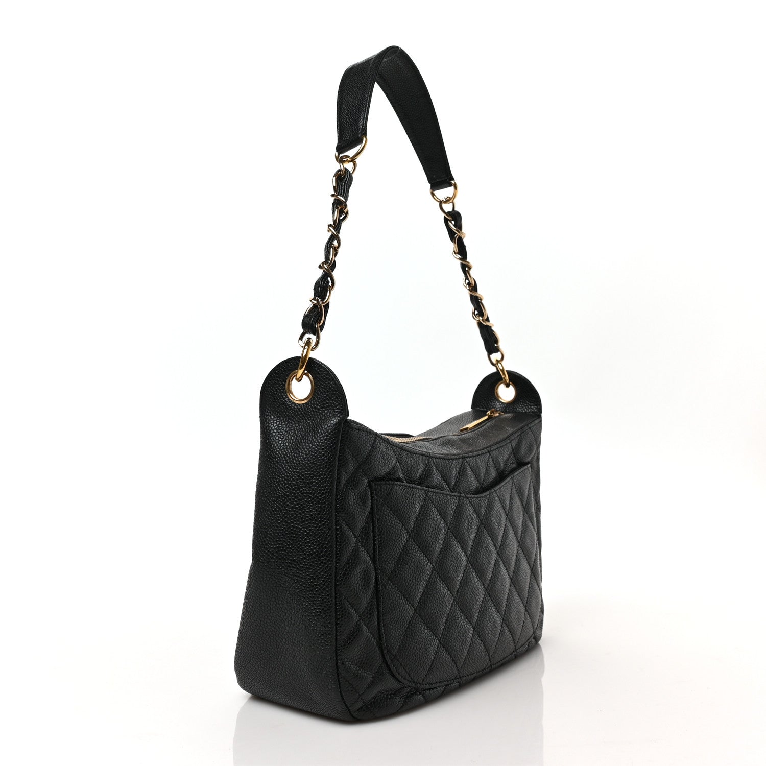Chanel Caviar Quilted Timeless CC Shoulder Bag Black 3 of 8