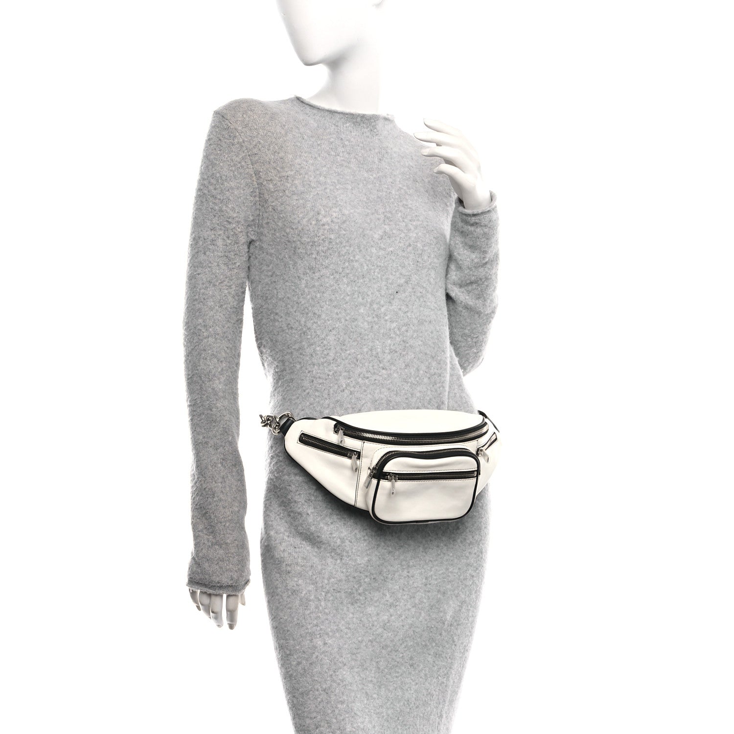 Alexander Wang Lambskin Attica Belt Bag White 2 of 10