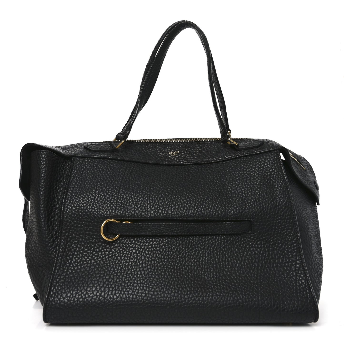 Bullhide Calfskin Medium Ring Bag Black