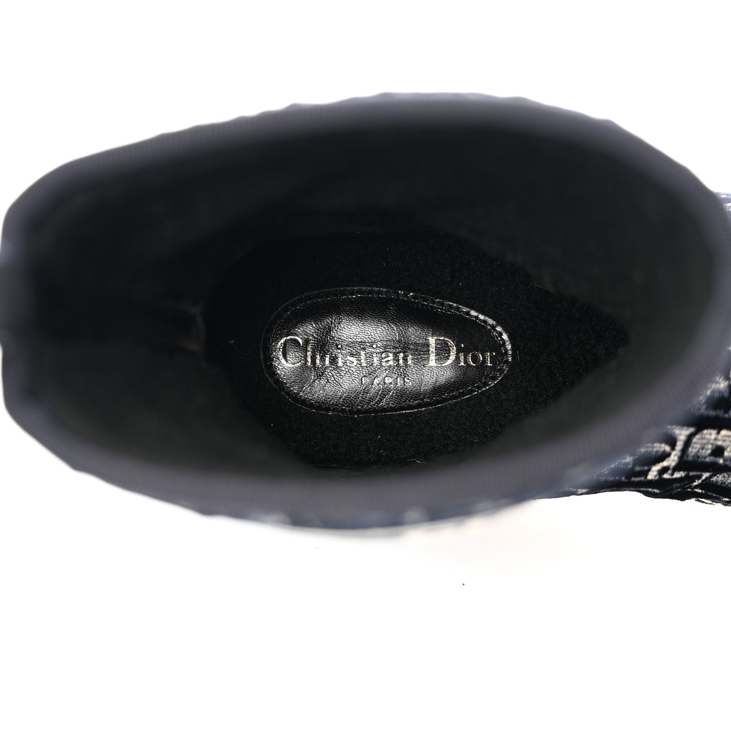 Christian Dior Velvet Oblique Granville Espadrille Boots 36.5 Deep Blue 7 of 9