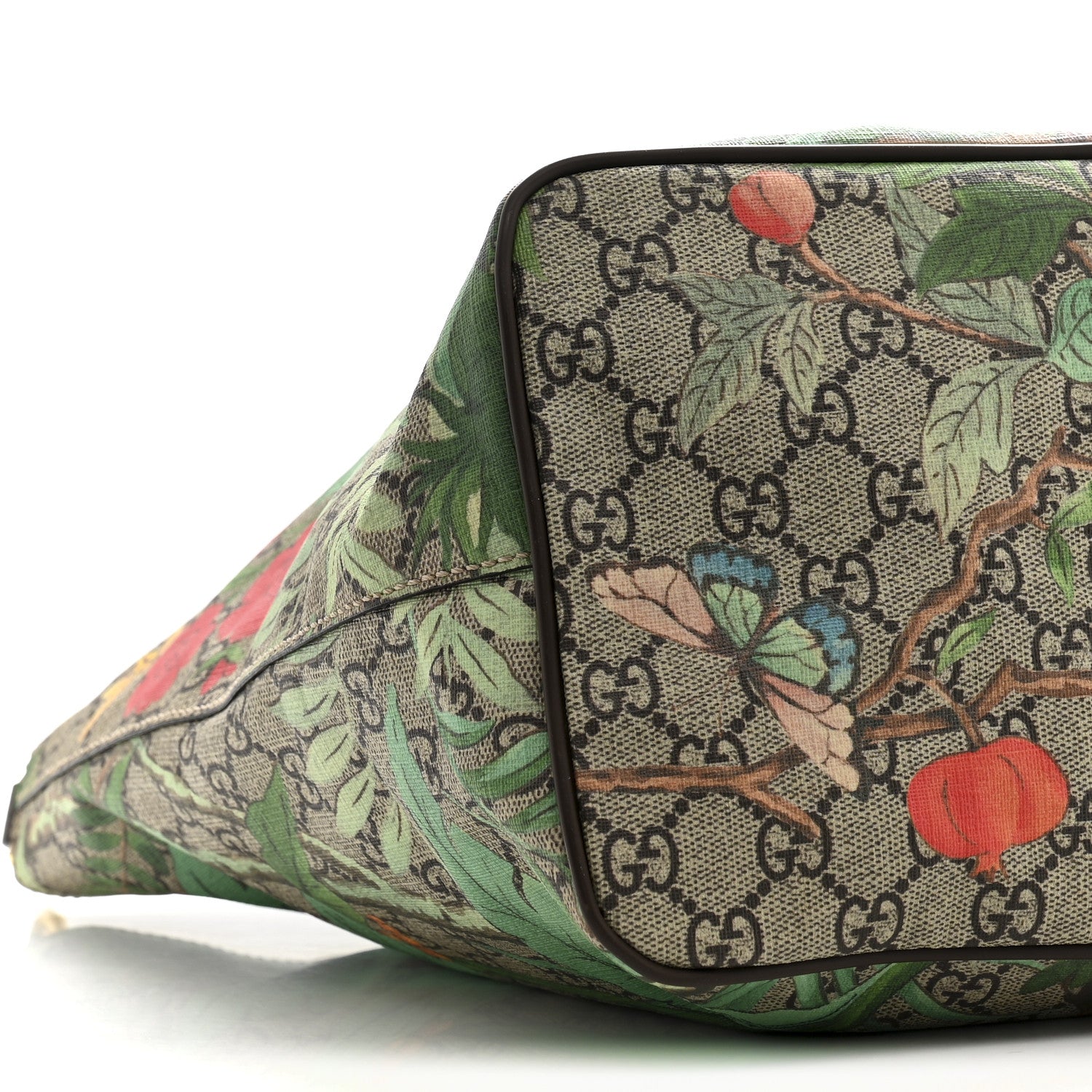Gucci Soft GG Supreme Monogram Tian Medium Crossbody Tote Beige Multicolor New Acero 10 of 13