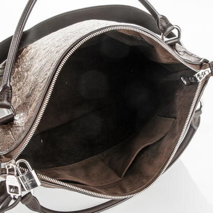 Louis Vuitton Monogram Lambskin Antheia IXIA MM Chocolate 5 of 6