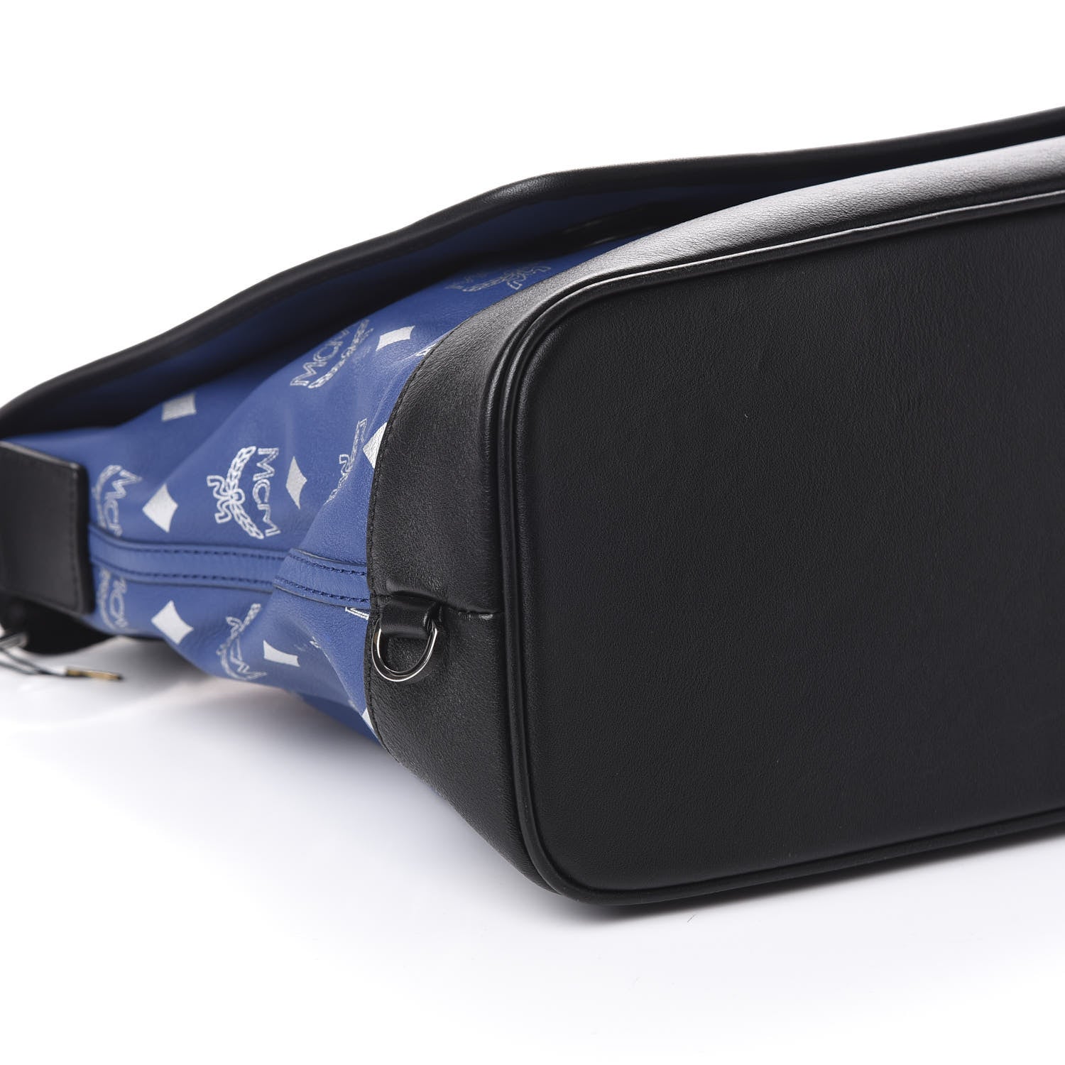 MCM Visetos Large Messenger Bag Estate Blue 8 of 9
