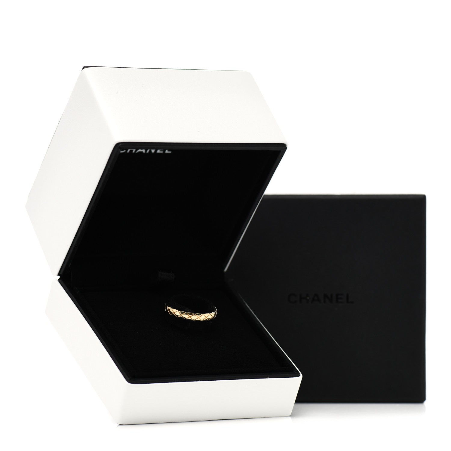 Chanel 18K Yellow Gold Mini Coco Crush Ring 56 7.5 6 of 6