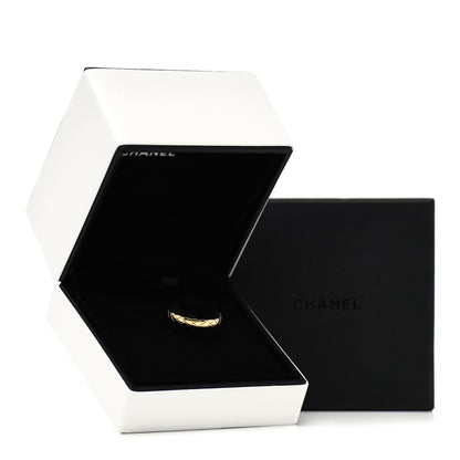Chanel 18K Yellow Gold Mini Coco Crush Ring 56 7.5 6 of 6