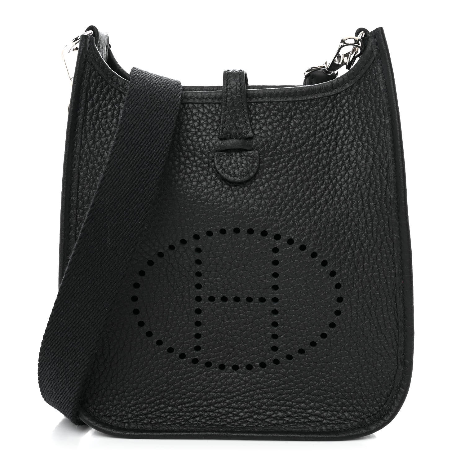 Hermes Taurillon Clemence Evelyne TPM Black 1 of 11