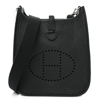Hermes Taurillon Clemence Evelyne TPM Black 1 of 11