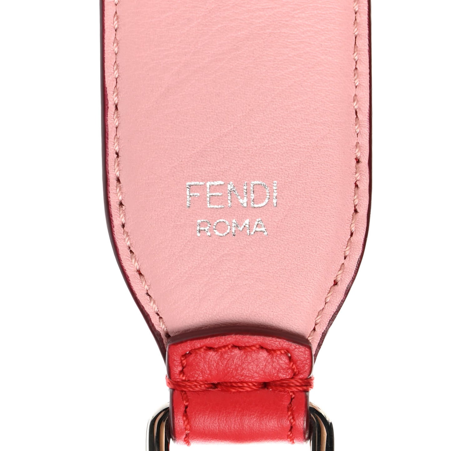 Calfskin Studded Strap You Red Multicolor