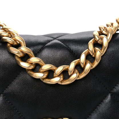 Chanel Lambskin Quilted Medium Chanel 19 Flap Black 8 of 11