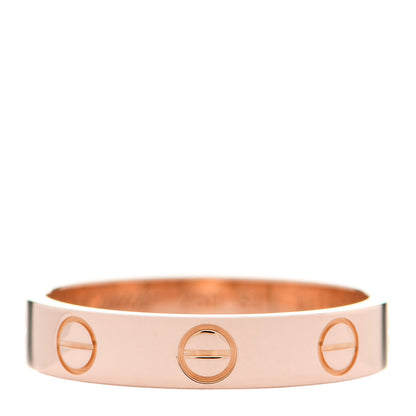 Cartier 18K Pink Gold 3.5mm LOVE Wedding Band Ring 51 5.75 1 of 6