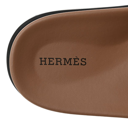 Hermes Calfskin Womens Empire Sandals 39 Beige Mastic Beige Glaise 6 of 8