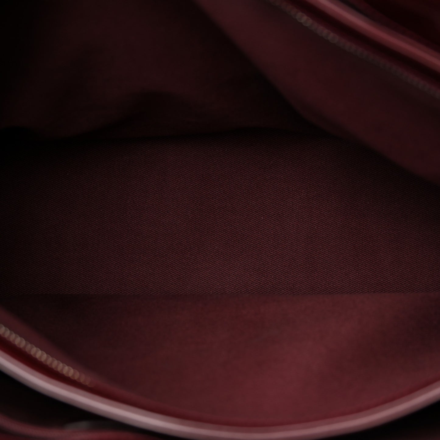 Patent Quilted Maxi Just Mademoiselle Bowling Bag Burgundy