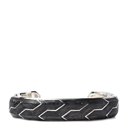 David Yurman Sterling Silver Forged Carbon Mens Cuff Bracelet 1 of 5