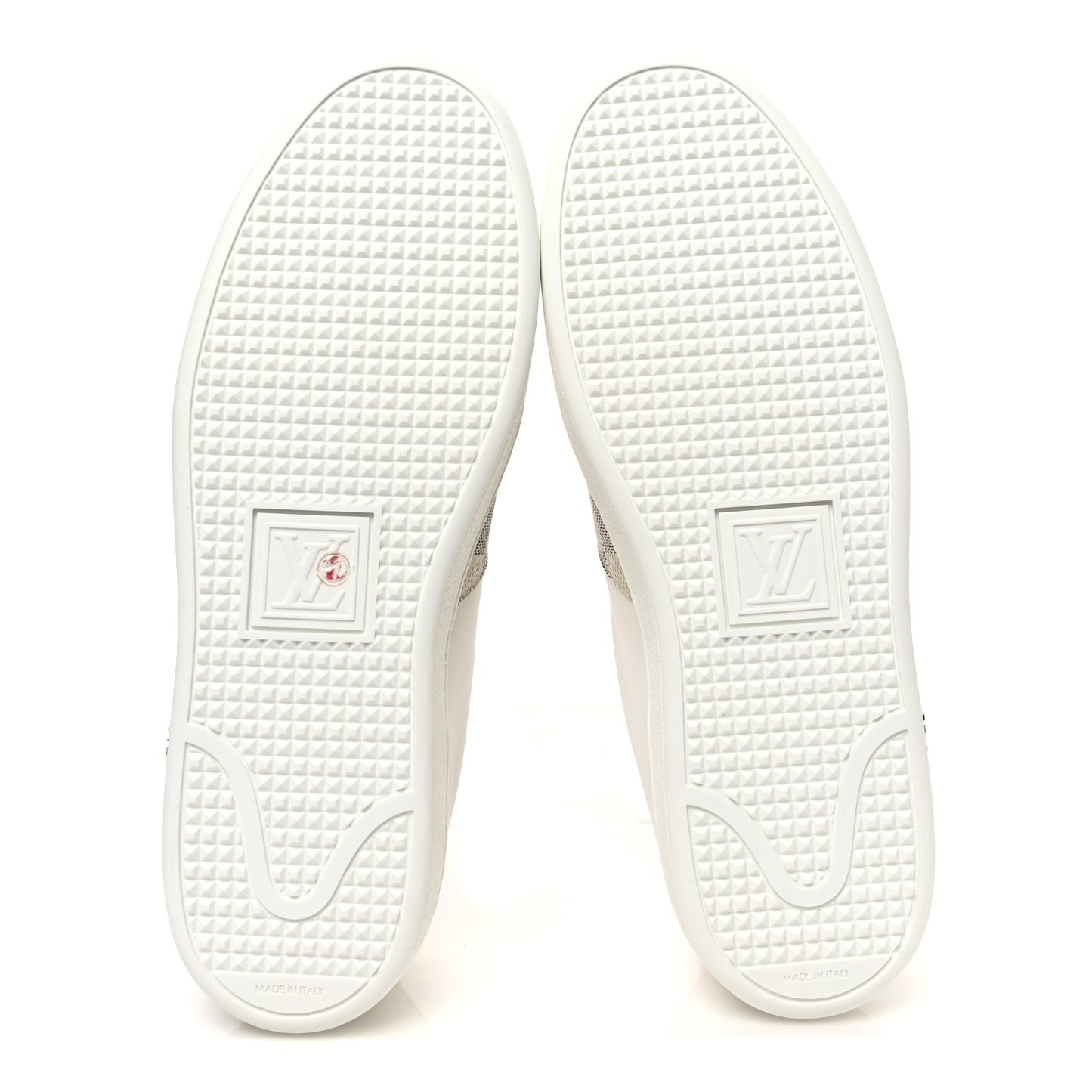 Damier Azur Front Row Sneaker 38 White