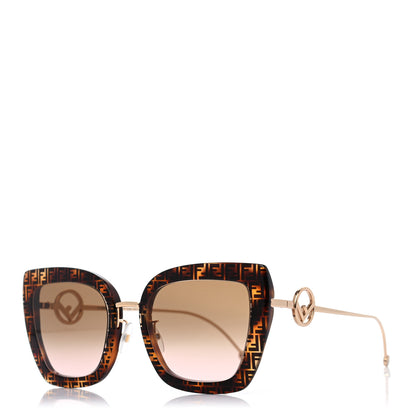 Fendi Acetate Metal F is Fendi FF Square Cat Eye Sunglasses FF 0424/F/S Havana 1 of 6
