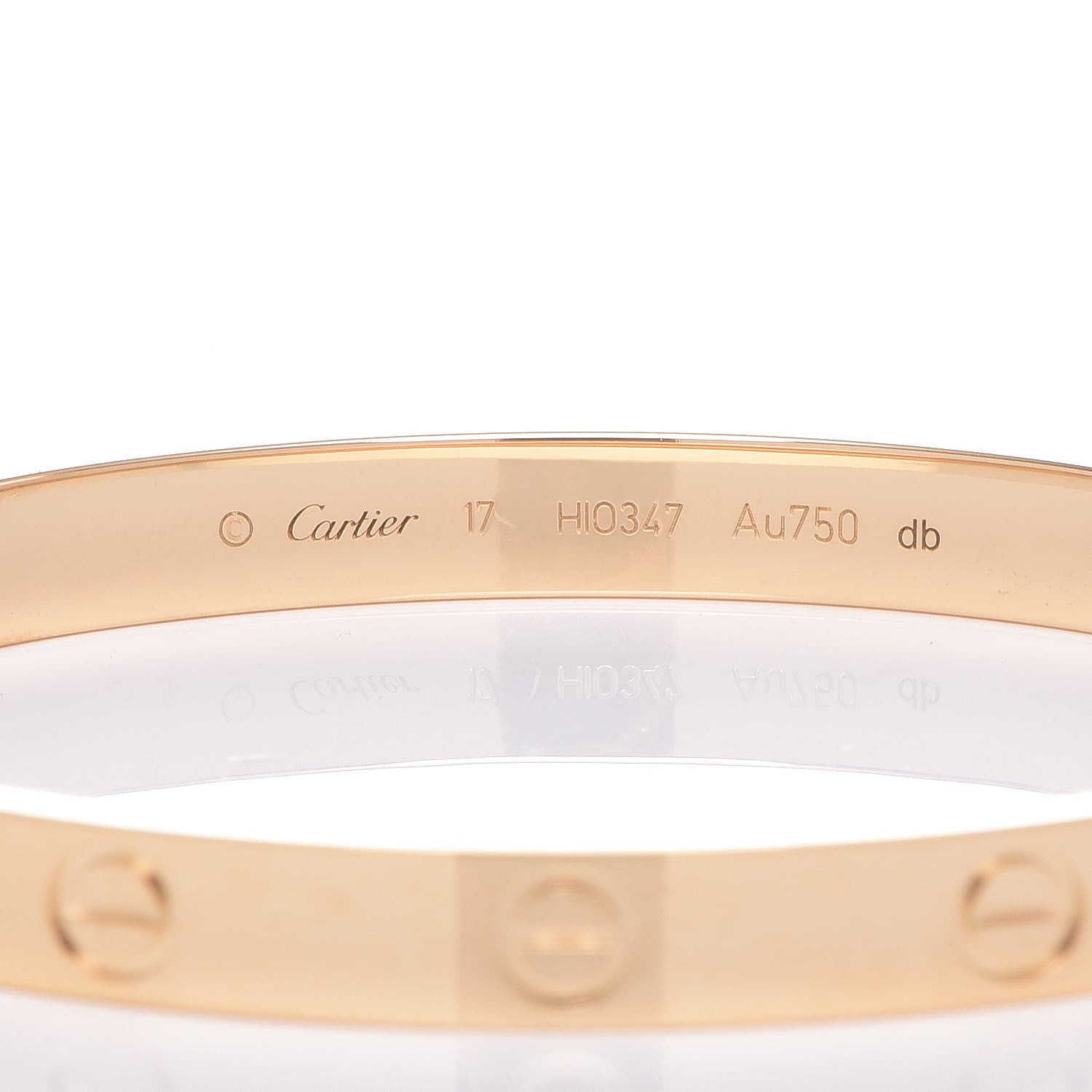 Cartier 18K Yellow Gold LOVE Bracelet 17 4 of 6